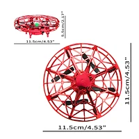 Hover UFO Drone – Hand-Controlled Mini Quadcopter with LED Lights (Random Pick)