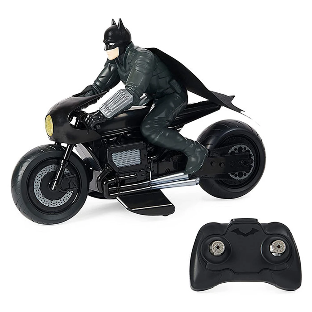 Dc Comics, The Batman Batcycle Rc With Batman Rider Action Figure