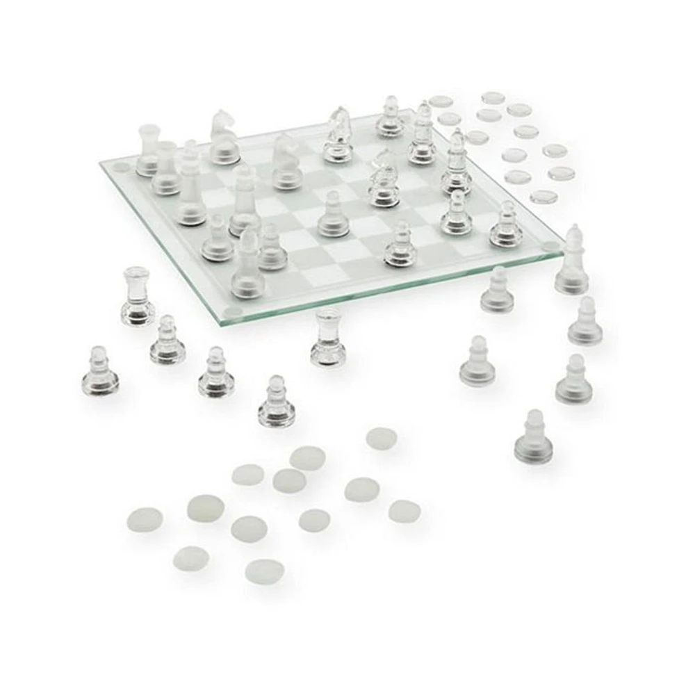 Chess Set Glass 10X10