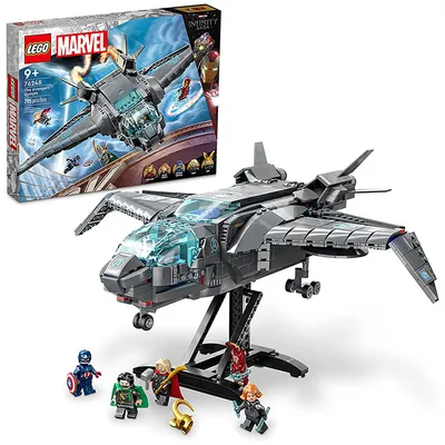 LEGO Marvel The Avengers Quinjet,Spaceship - Iron Man,Black Widow,Loki,Captain America
