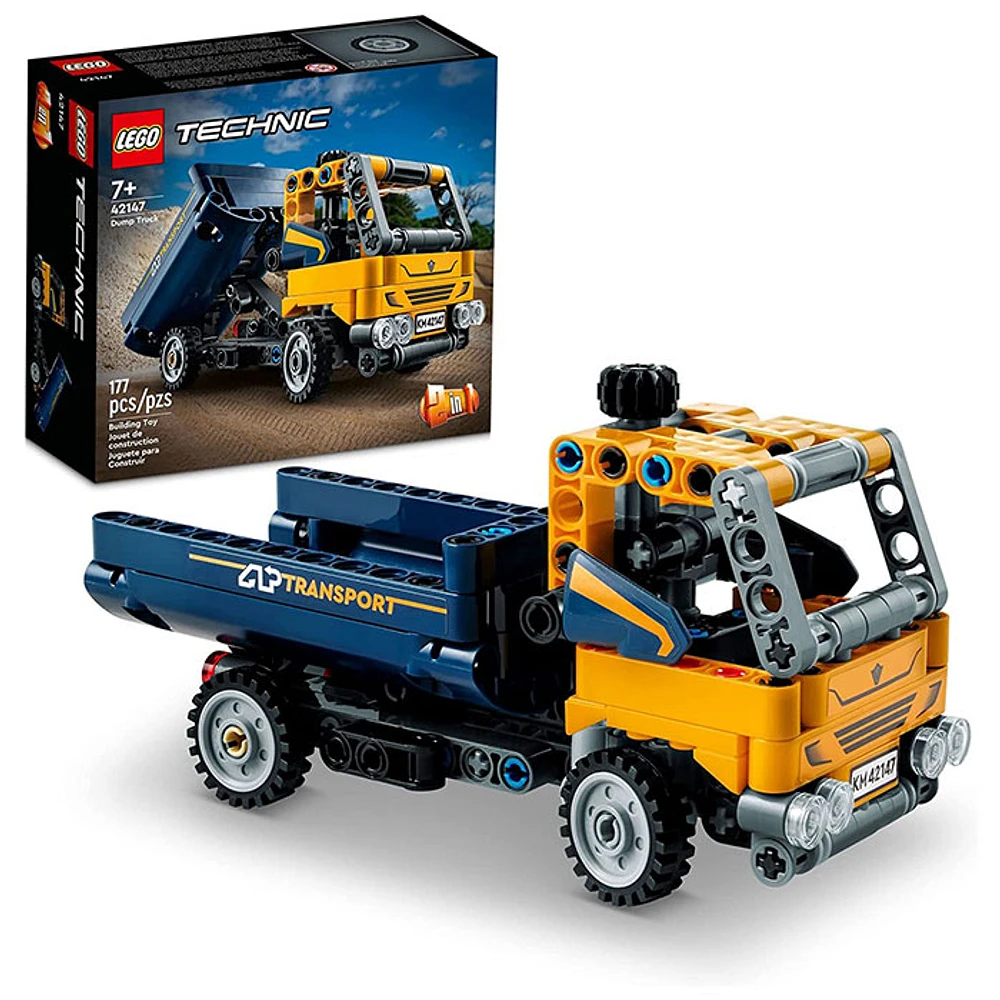 LEGO Technic Dump Truck, 2in1 Toy Set, Construction Vehicle Model to Excavator Digger