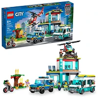 LEGO City Emergency Vehicles HQ, Fire Rescue Helicopter, Ambulance, Motorbike and Police Car