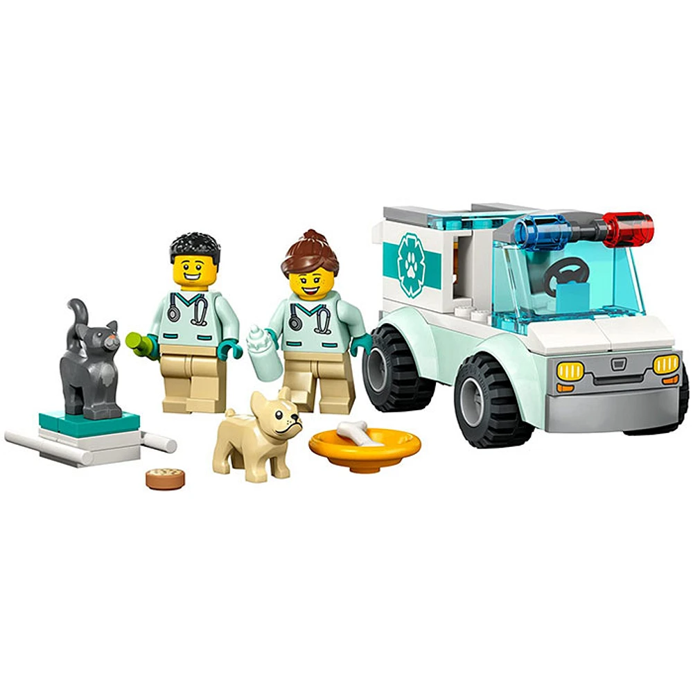 LEGO City Vet Van Rescue, Toy Animal Ambulance, Learning Toy Playset