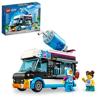 LEGO City Penguin Slushy Van, Truck Toy, Vehicle Building Set with Costume Figure