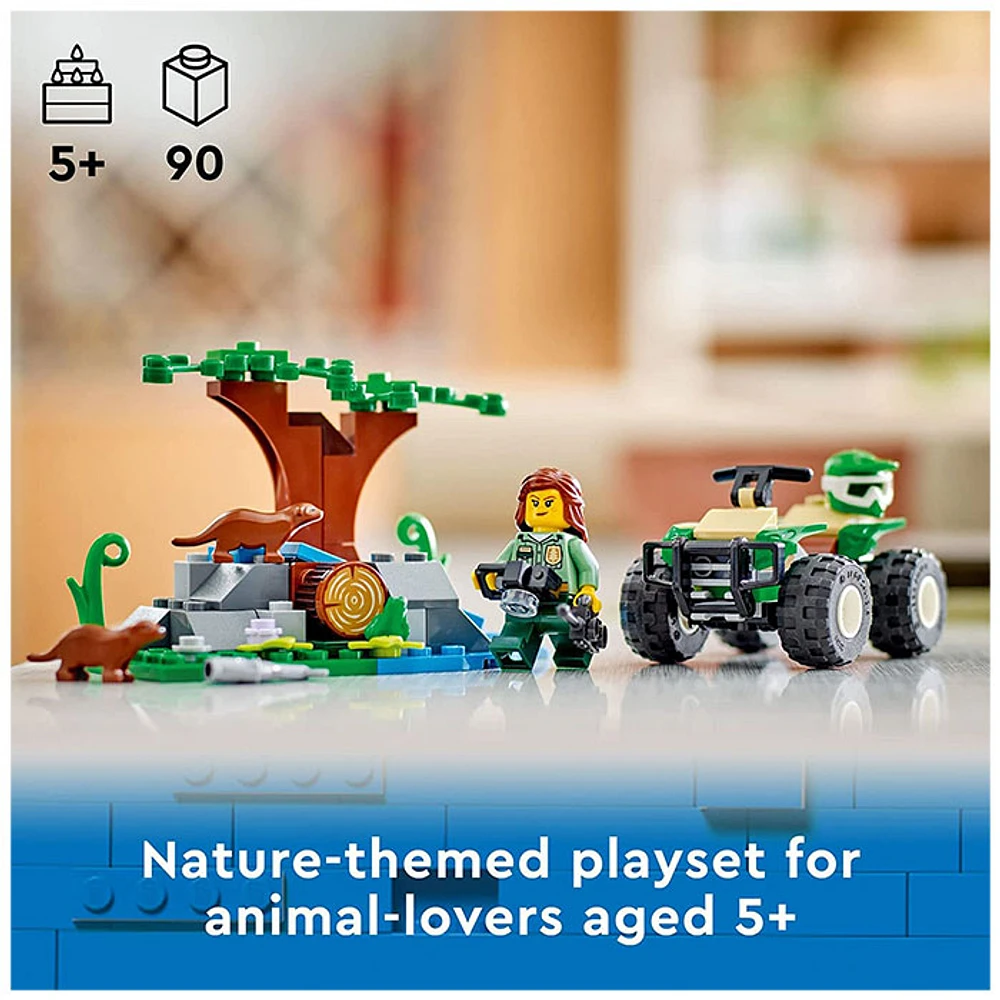 LEGO City ATV and Otter Habitat Building Toy Set