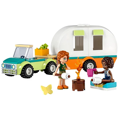 LEGO Friends Holiday Camping Trip, Camper Van, Caravan with Car Toy