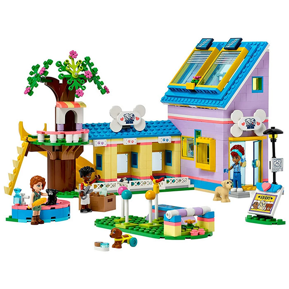 LEGO Friends Dog Rescue Centre, Pet Animal Playset with 2023 Series Characters Autumn and Zac Mini