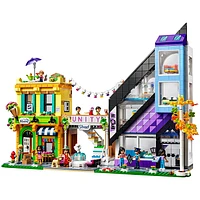 LEGO Friends Downtown Flower and Design Stores, Buildable Toy Set with Apartment and Shops