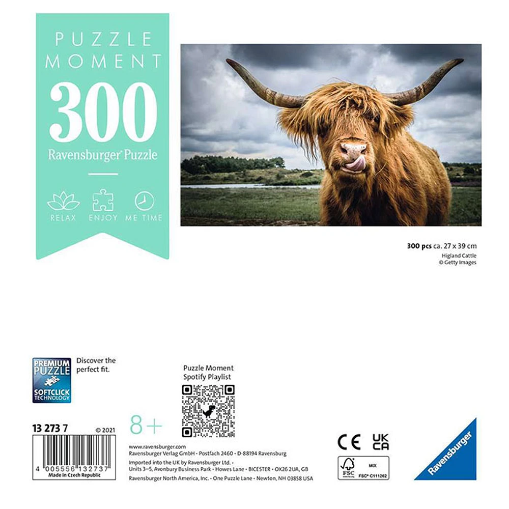 Ravensburger Puzzle Moments: Highland Cattle 300 Pieces Puzzle