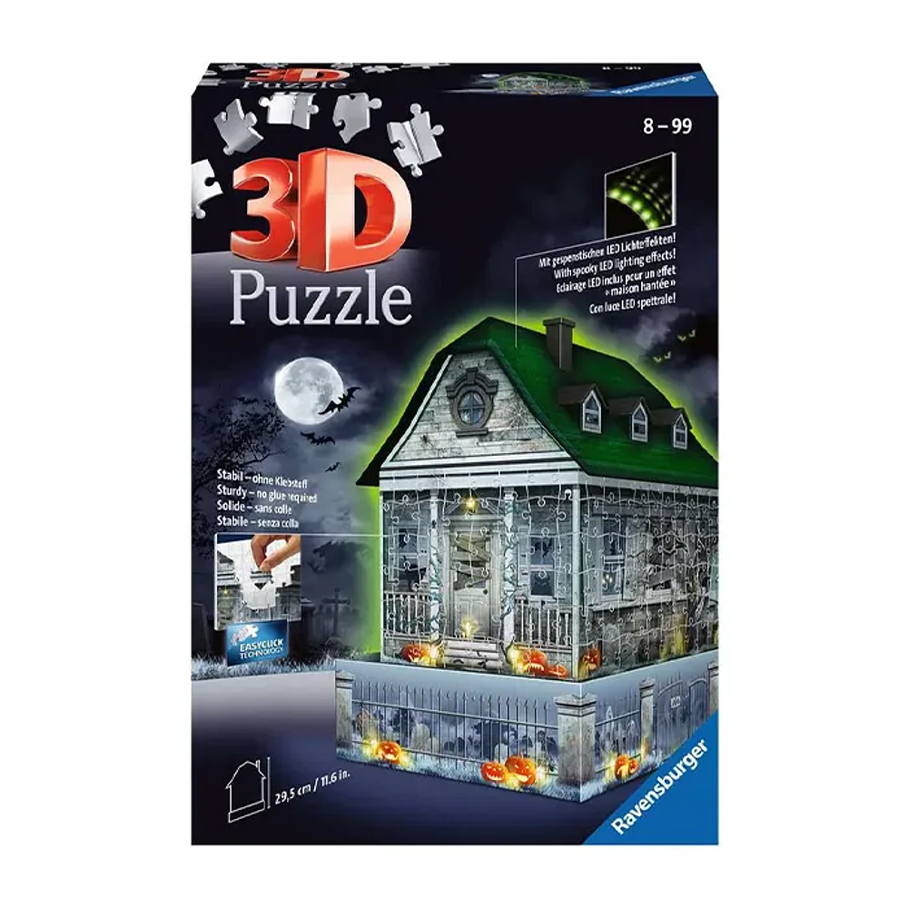 Ravensburger Haunted House – Night Edition, 216 Pieces 3D Puzzle