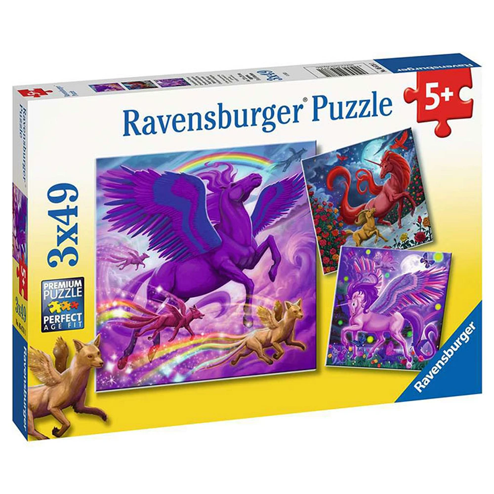 Ravensburger Mythical Majesty, 3 x 49 PC Puzzle