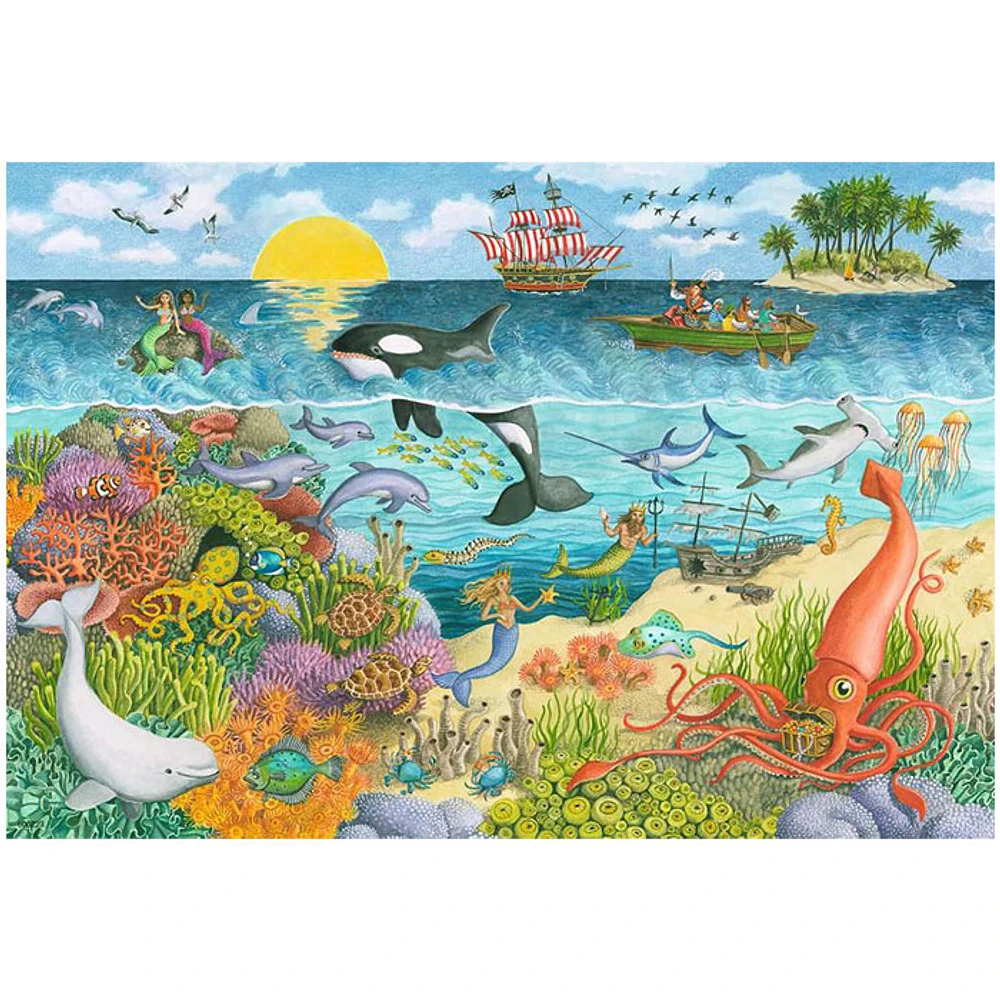 Ravensburger Pirates and Mermaids, 2 x 24 PC Puzzle