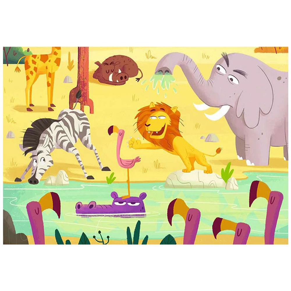 Ravensburger Puzzle and Play: Safari Time, 2 x 24 PC Puzzle