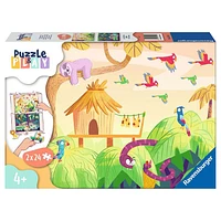 Ravensburger Puzzle and Play: Jungle Exploration, 2 x 24 PC Puzzle