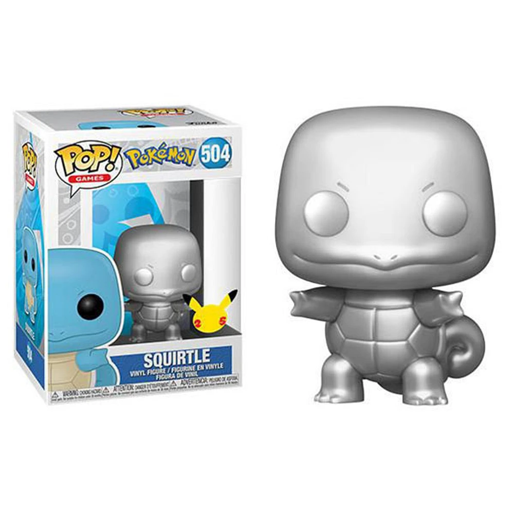 Funko Pop! Pokemon S8 Squirtle Silver Metallic