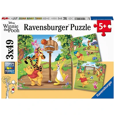 Ravensburger Winnie the Pooh – Sports Day 3 X 49 Piece Puzzles