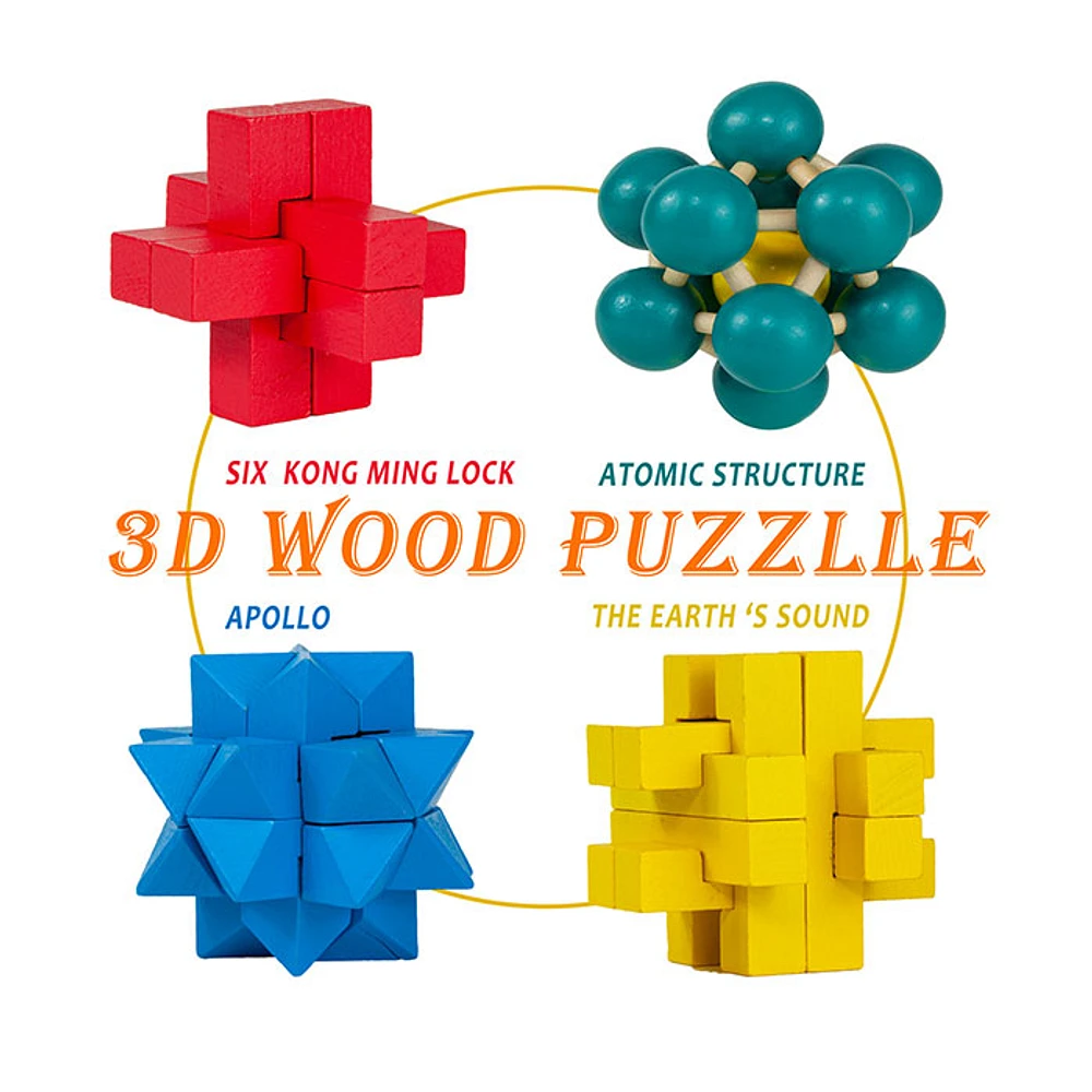 3D Luban Puzzle Assorted