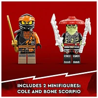 LEGO NINJAGO Cole s Earth Dragon EVO, Upgradable Action Toy Figure