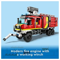 LEGO City Fire Command Unit, Rescue Fire Engine Toy Set