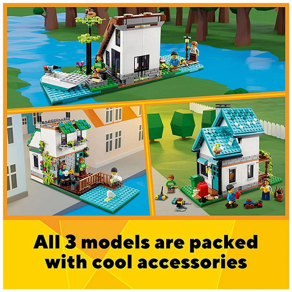 LEGO Creator 3 in 1 Cozy House Toy Set