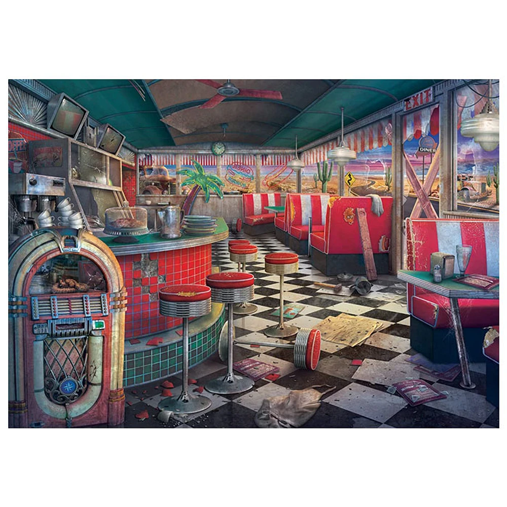 Ravensburger Abandoned Places: Decaying Diner 1000 Piece Jigsaw Puzzle