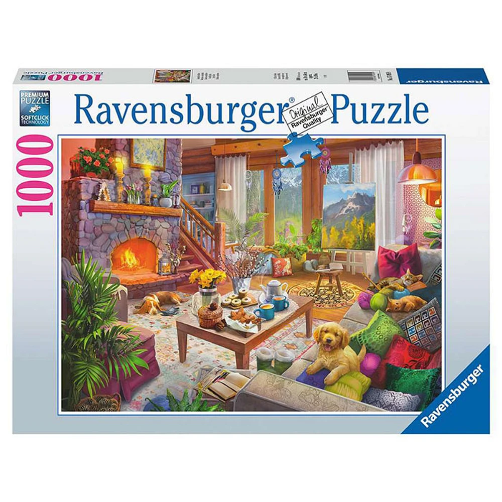 Ravensburger Cozy Cabin 1000 Piece Jigsaw Puzzle