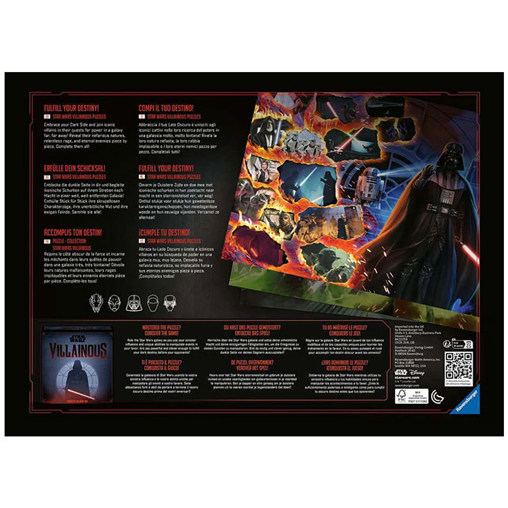 Ravensburger Star Wars Villainous: Asajj Ventress 1000 Piece Jigsaw Puzzle