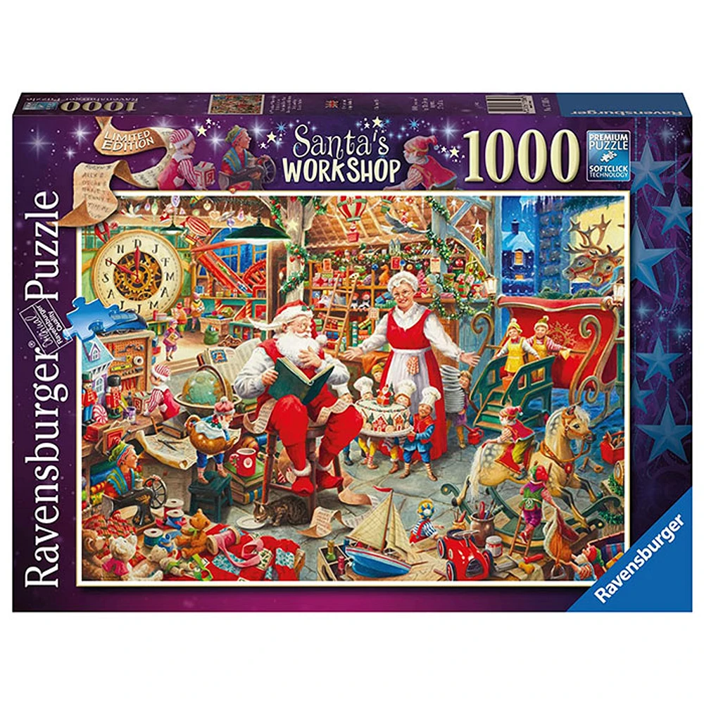 Ravensburger Santa s Workshop 1000 Piece Jigsaw Puzzle