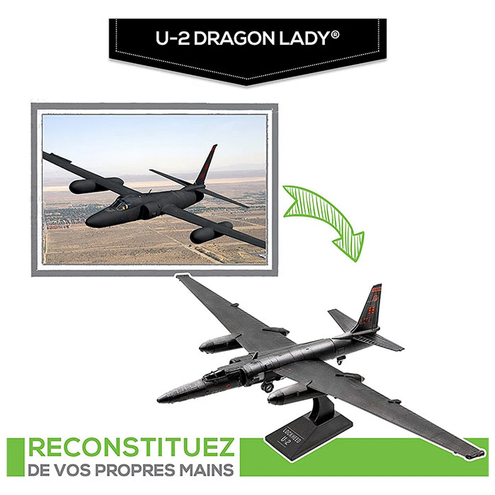 Metal Earth Lockheed Martin U-2 Dragon Lady Aircraft 3D Metal Model Kit Fascinations