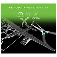 Metal Earth Lockheed Martin U-2 Dragon Lady Aircraft 3D Metal Model Kit Fascinations