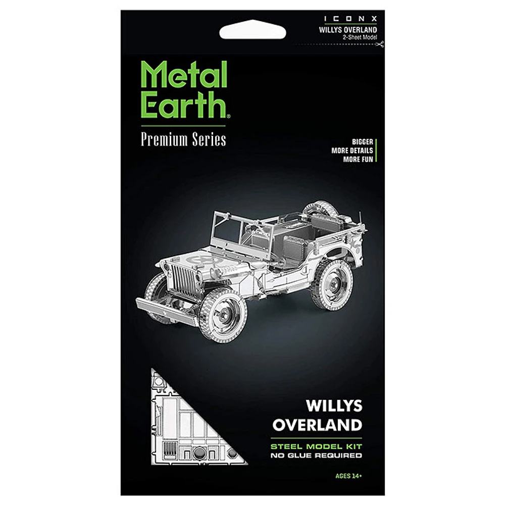 Fascinations Metal Earth Premium Series Willys Overland 3D Metal Model Kit