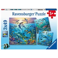 Ravensburger Ocean Life, 3 x 49 PC Puzzle