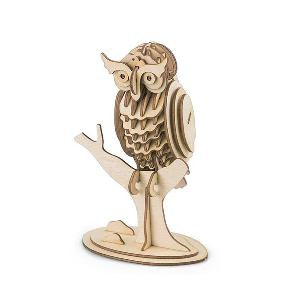 Rolife 3D Wooden Puzzle Creative Owl DIY Puzzle Gift