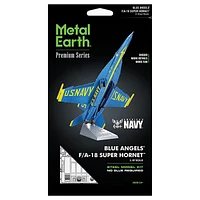 Metal Earth Premium Series Blue Angels FA-18 Super Hornet 3D Metal Model Kit Fascinations