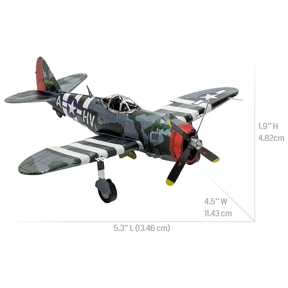 Metal Earth P-47 Thunderbolt 3D Metal Model Kit Fascinations