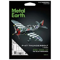 Metal Earth P-47 Thunderbolt 3D Metal Model Kit Fascinations