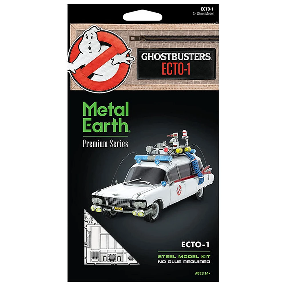 Metal Earth Fascinations Premium Series Ecto-1 Ghostbusters 3D Metal Model Kit