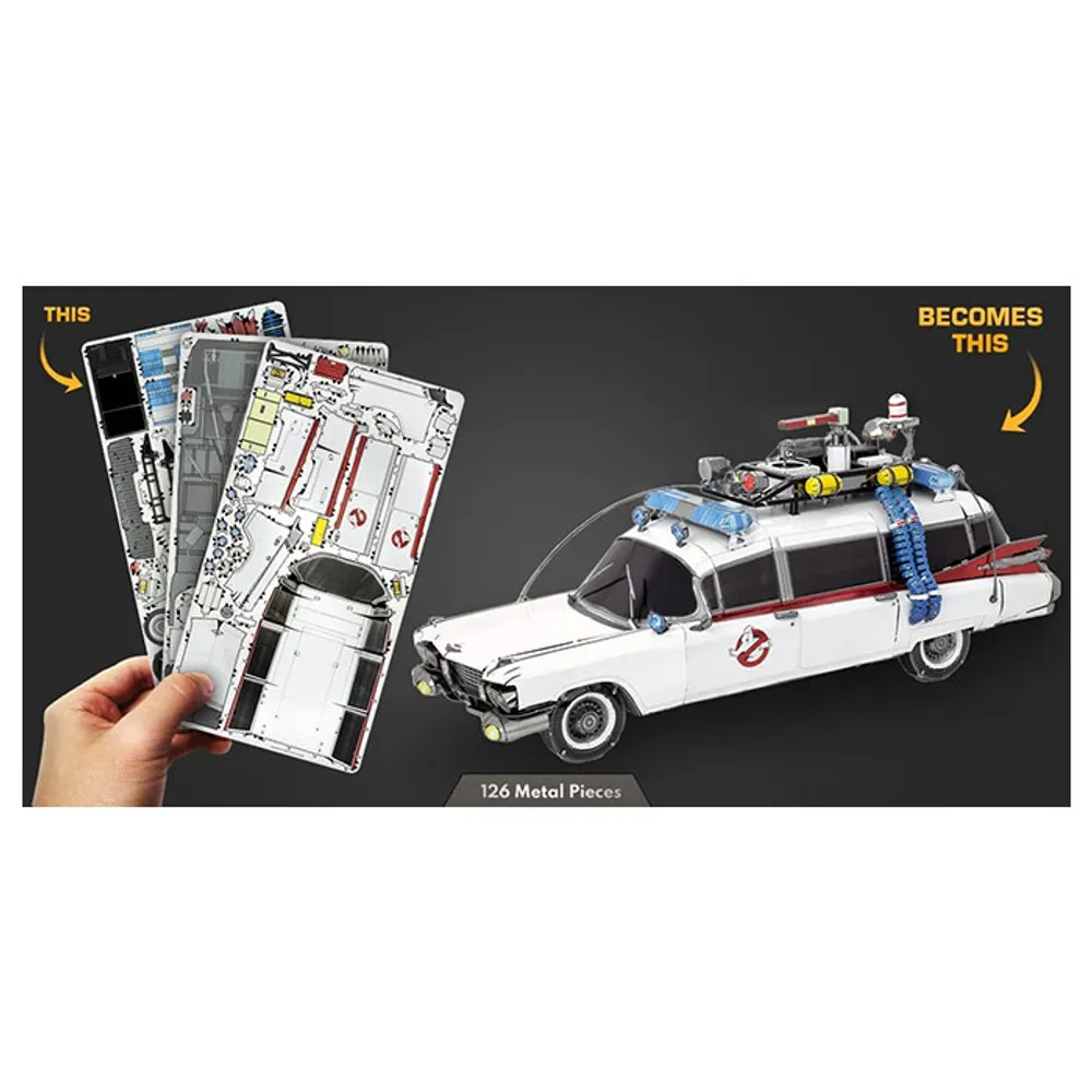 Metal Earth Fascinations Premium Series Ecto-1 Ghostbusters 3D Metal Model Kit