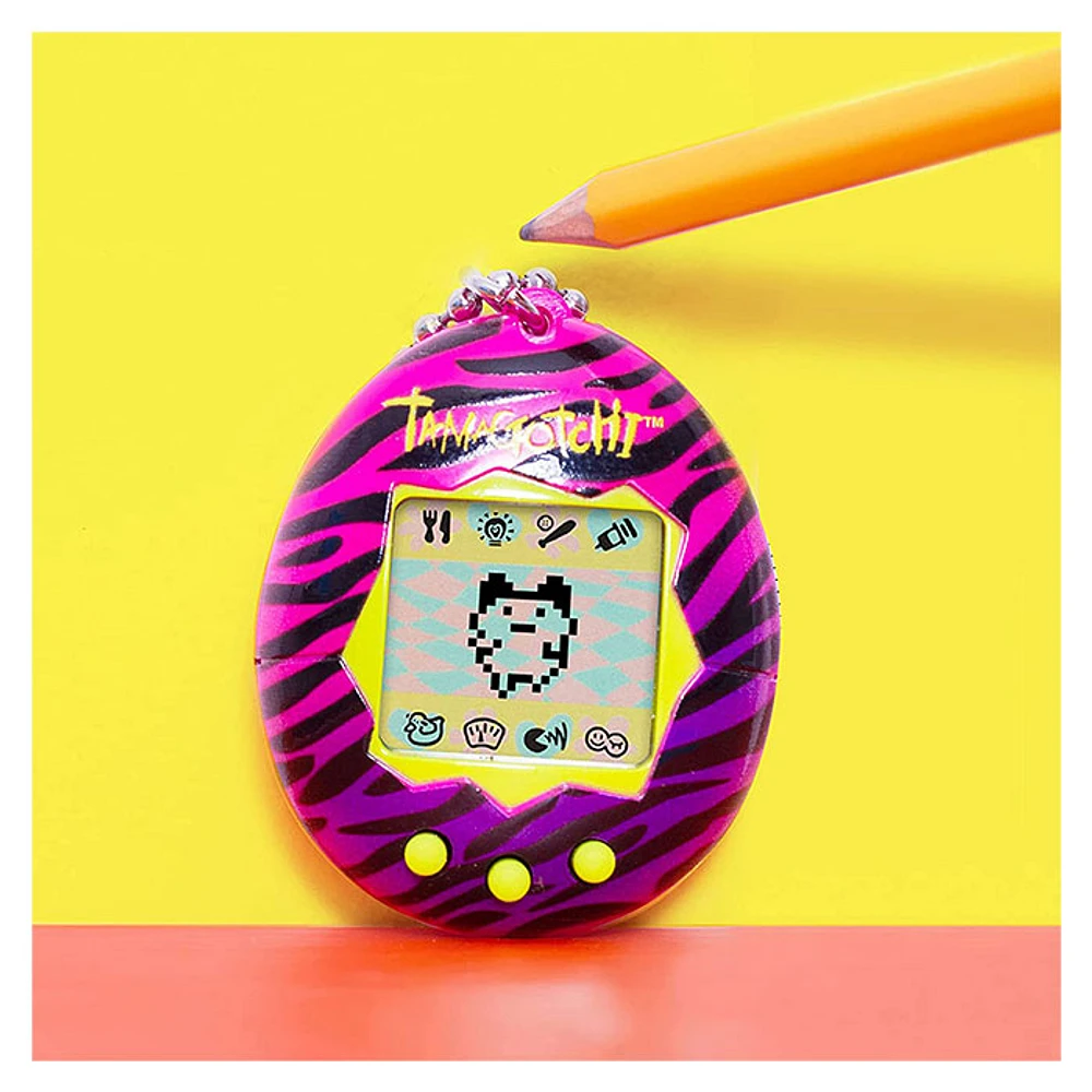 Tamagotchi Electronic Game, striped tiger