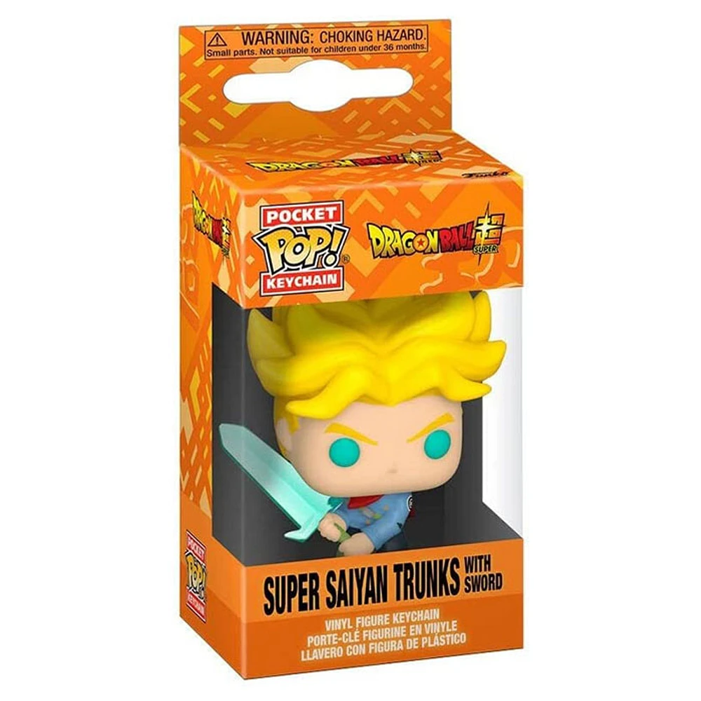 Funko Pop! Keychain Dragon Ball Super Super Saiyan Trunks with Sword