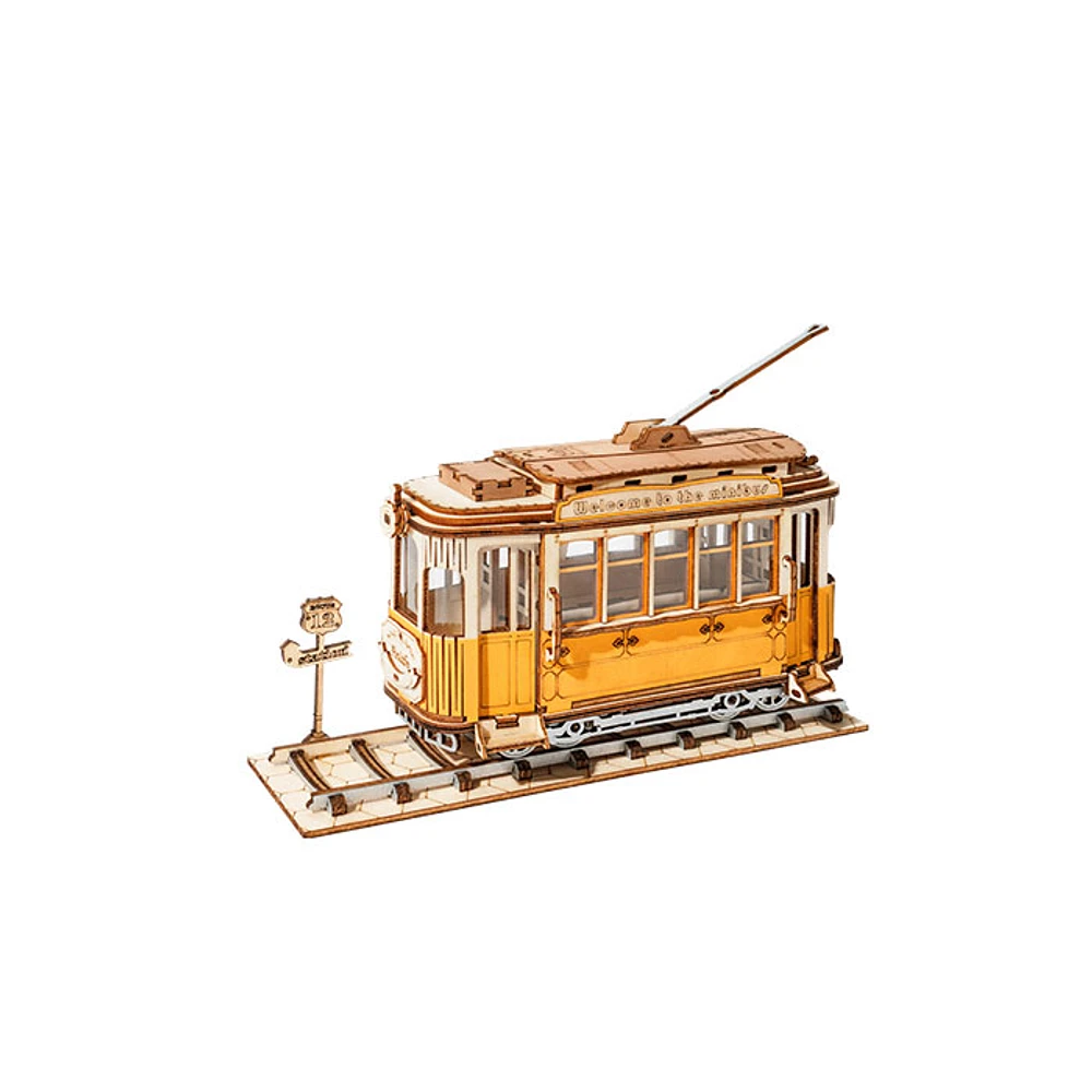 Rolife Tram Car Model DIY 3D Wooden Puzzle – 145 PCS