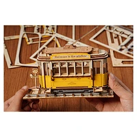 Rolife Tram Car Model DIY 3D Wooden Puzzle – 145 PCS