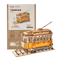 Rolife Tram Car Model DIY 3D Wooden Puzzle – 145 PCS