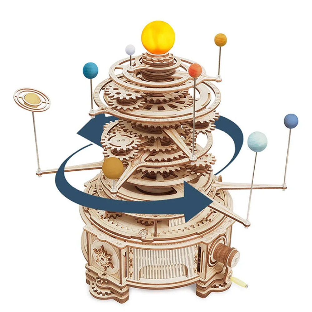 ROKR Mechanical Orrery 3D Wooden Puzzle – 316 PCS