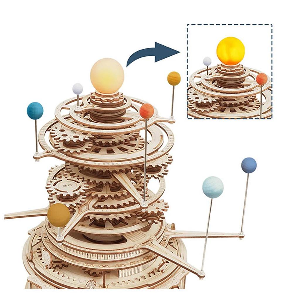 ROKR Mechanical Orrery 3D Wooden Puzzle – 316 PCS