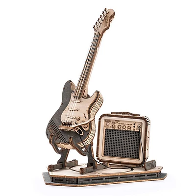 ROKR Electric Guitar Model 3D Wooden Puzzle – 140 PCS