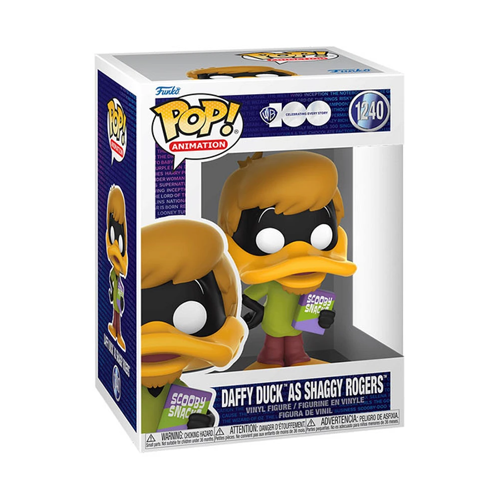 Funko Pop! Animation WB 100 Looney Tunes Daffy Duck as Shaggy Rogers