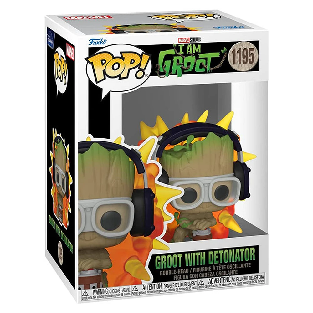 Funko Pop! Marvel I Am Groot Groot with Detonator