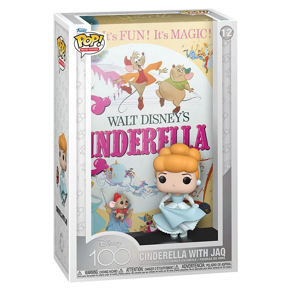 Funko Pop! Movie Poster Disney 100th Cinderella Cinderella with Jaq