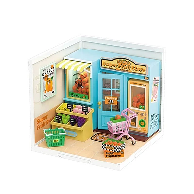 Rolife Super Creator Super Fruit Store Plastic DIY Miniature House Kit – 116 PCS